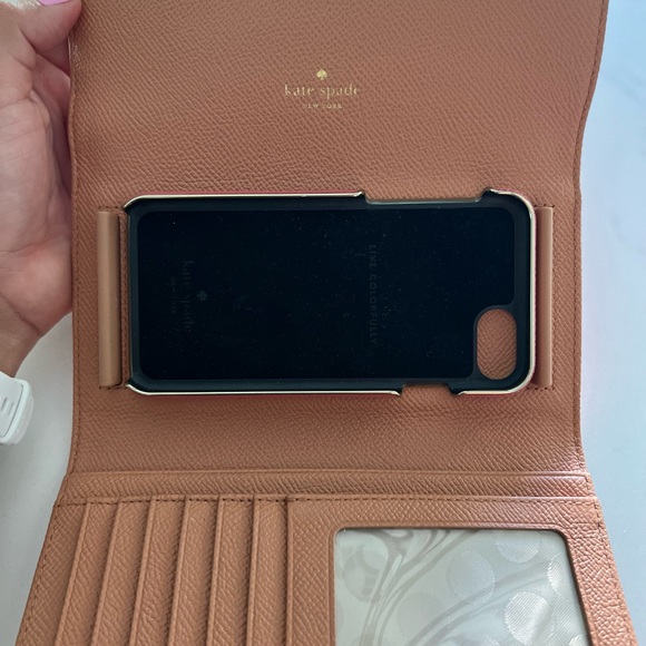 Kate Spade Pink Morris Lane Trifold Leather - Picture 4 of 5